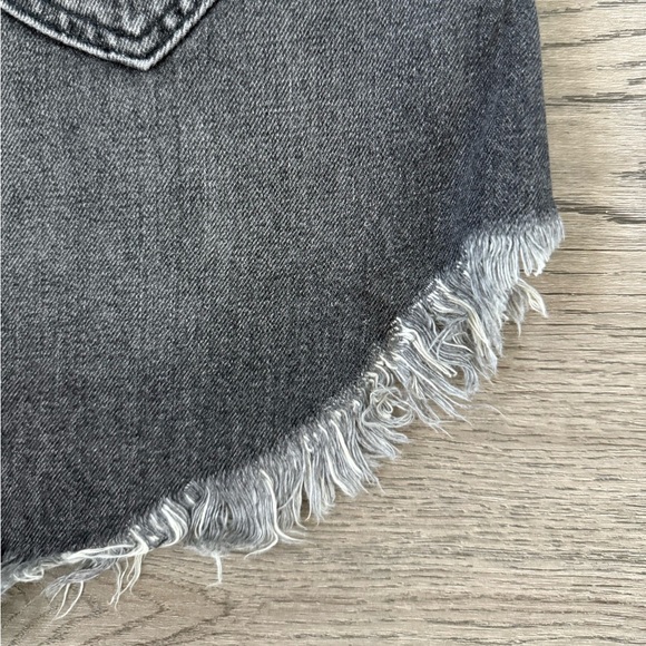 Free People Bailey Denim Mini Skirt - Size 25 - Maverick/Black - NWT - Picture 6 of 11